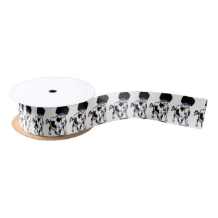 Afro Cow Satin Ribbon