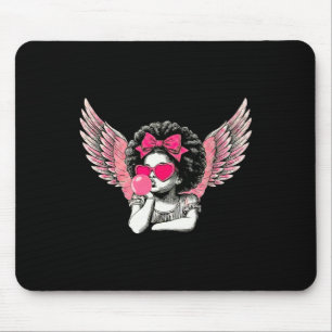 Afro Cupid With Sungles Blowing Bubble Gum Valenti Mouse Mat