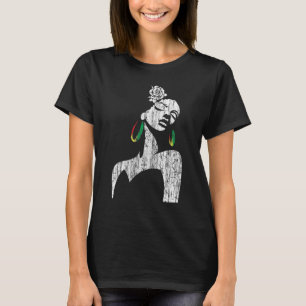 Afro Diva Black Girl Magic Africa Natural Melanin T-Shirt