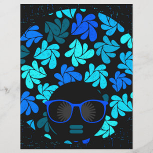 Afro Diva Blue