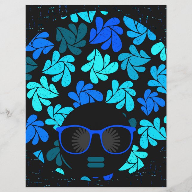 Afro Diva Blue  (Front)