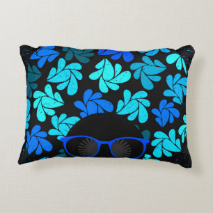 Afro Diva Blue Decorative Cushion
