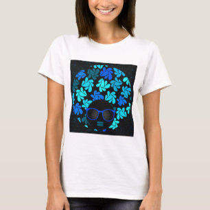 Afro Diva Blue T-Shirt