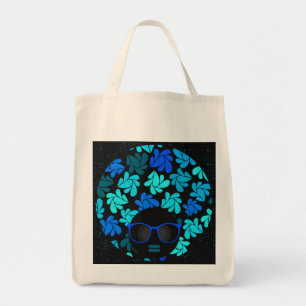 Afro Diva Blue Tote Bag