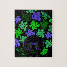 Afro Diva Green & Blue