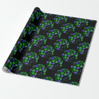 Afro Diva Green & Blue