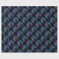 Afro Diva Turquoise & Hot Pink