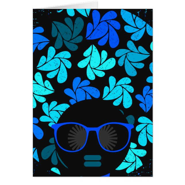 Afro Diva Turquoise Teal (Front)