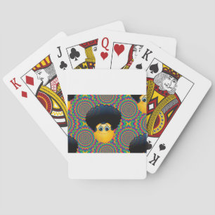 afro emojis playing cards