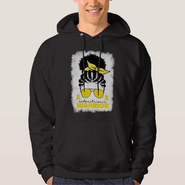 Afro Endometriosis Warrior For Black Women Endomet Hoodie (Front)