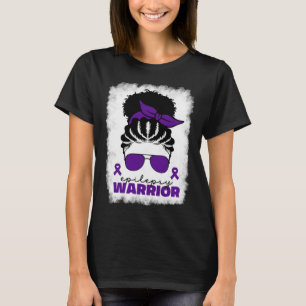 Afro Epilepsy Warrior For Black Women Epilepsy Awa T-Shirt