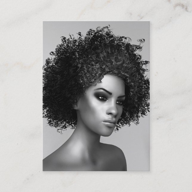 Afro Fashion Elegant Business Card (Front)