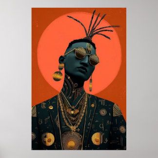 Afro-futuristic 4 poster