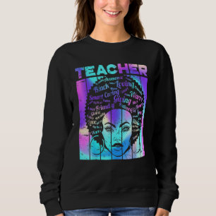Afro Girl African Quote Graphic Black History Mon Sweatshirt