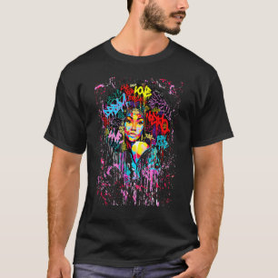 Afro Girl African Quote Graphic Black History Mon T-Shirt