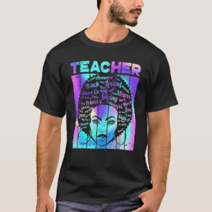 Afro Girl African Quote Graphic  Black History Mon T-Shirt