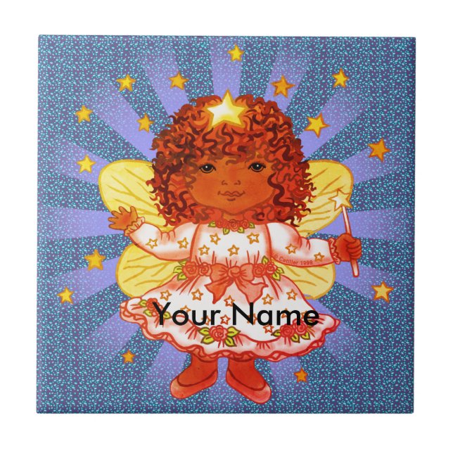 Afro Girl Fairy  tile (Front)