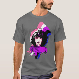 Afro Girl Genderfluid Flag Black History Melanin B T-Shirt