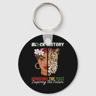 Afro Girl Honouring Past Inspiring Future Black Hi Key Ring