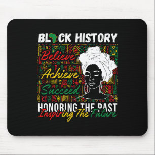 Afro Girl Honouring Past Inspiring Future Black Hi Mouse Mat