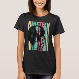 Afro Girls 19th Birthday Womens African American L T-Shirt