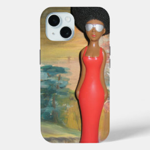 Afro Glam: A Timeless Beauty iPhone 15 Case