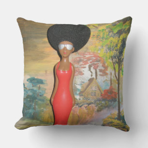 Afro Glam: A Timeless Beauty Cushion