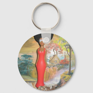 Afro Glam: A Timeless Beauty Key Ring