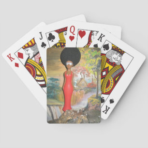 Afro Glam: A Timeless Beauty Playing Cards