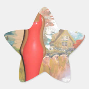 Afro Glam: A Timeless Beauty Star Sticker