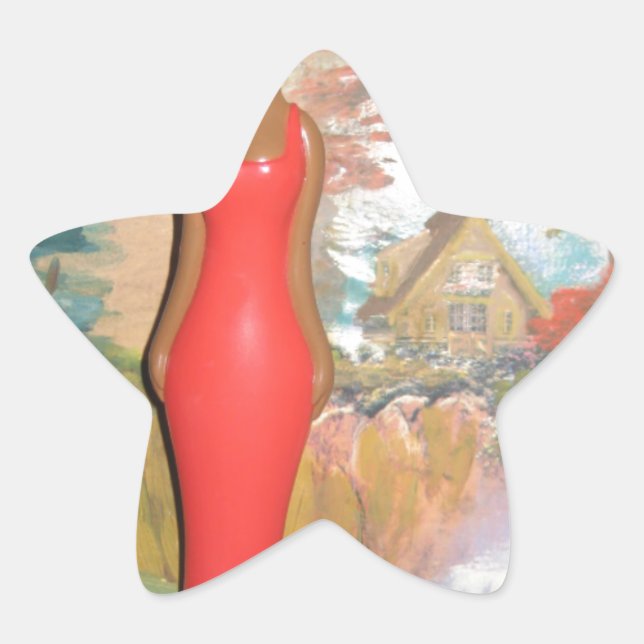 Afro Glam: A Timeless Beauty Star Sticker (Front)