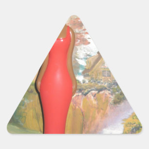 Afro Glam: A Timeless Beauty Triangle Sticker