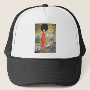 Afro Glam: A Timeless Beauty Trucker Hat