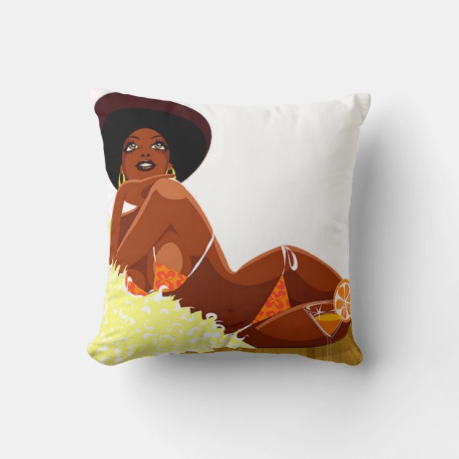 Afro Goddess Pillow (Front)