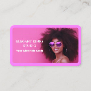 Afro Hair Business Card