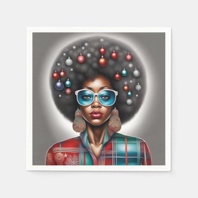 Afro hair napkin (Front)