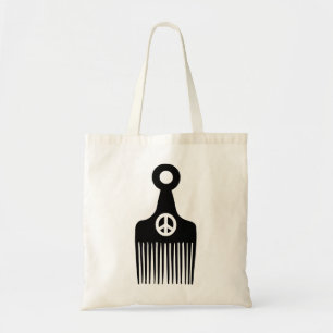 Afro Hair Peace Tote Bag