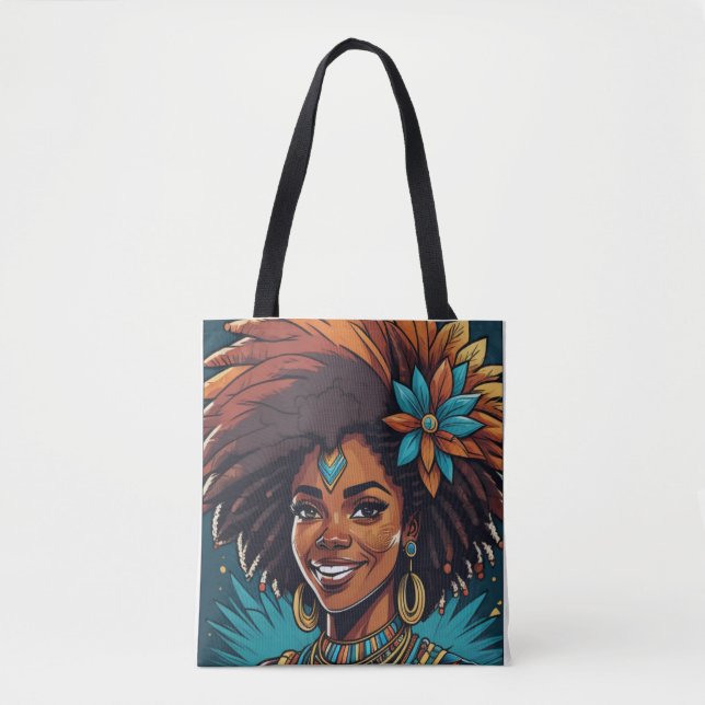 Afro Indigenous journey tote bag (Front)
