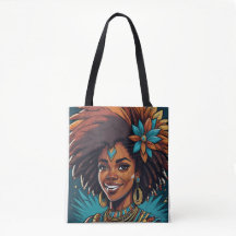 Afro Indigenous journey tote bag