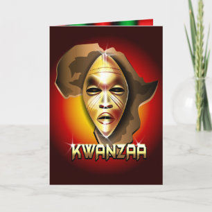 Afro Kwanzaa Holiday Card