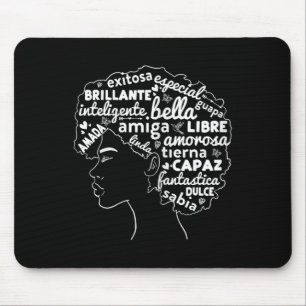 Afro Latina Pride Gift Afro-latino Black History M Mouse Mat
