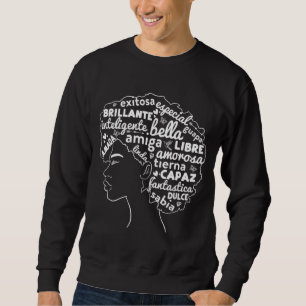 Afro Latina Pride Gift Afro-latino Black History M Sweatshirt