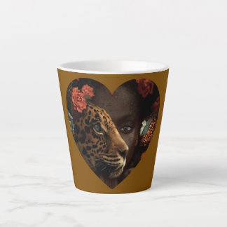 Afro Lion Latte Mug