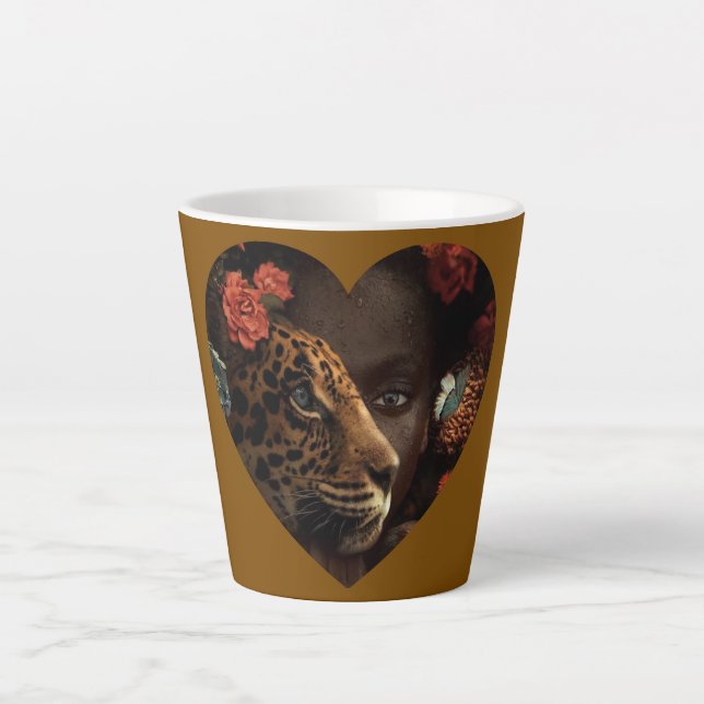 Afro Lion Latte Mug (Front)