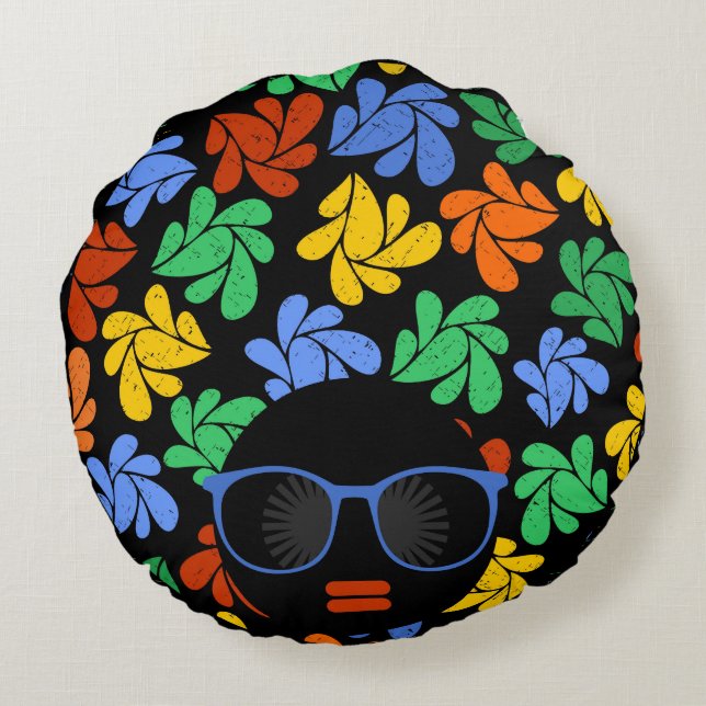Afro Love Colourful Pillow (Back)