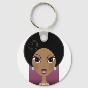 Afro Love Key Ring