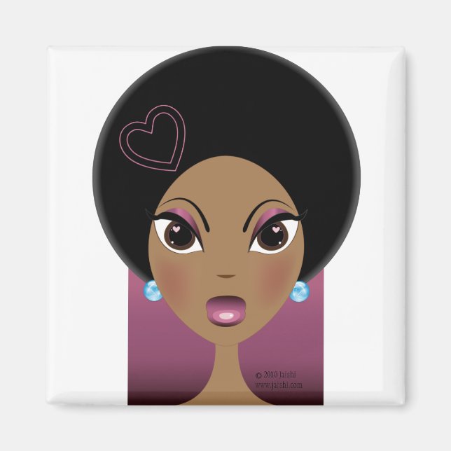 Afro Love Magnet (Front)