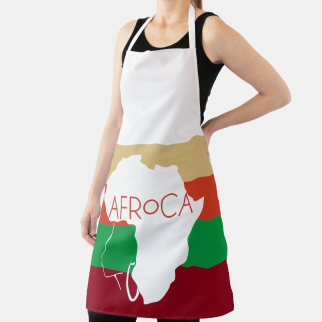Afro Natural Black Hair Apron (Insitu)