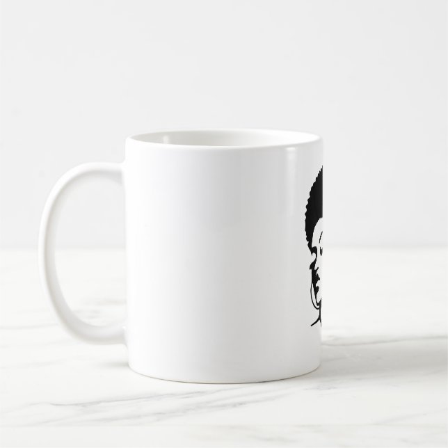 Afro Natural Black Hair Kind Pride Coffee Mug (Left)