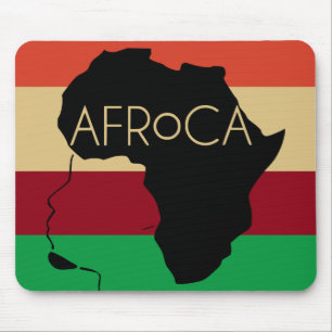 Afro Natural Black Hair Mouse Mat